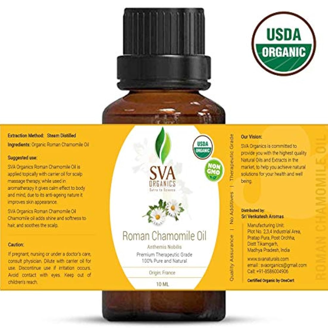 Aceites certificados por SVA Organics USDA
