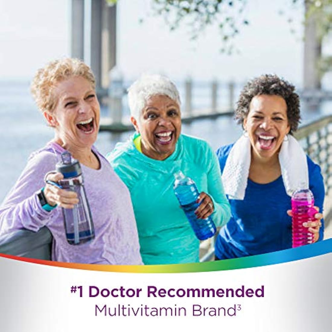 Centrum MultiGummies Gummy Multivitamina para mujer 50 Plus, con vitamina D3, B6 y B12, suplemento multivitamina/multimineral – 90 unidades