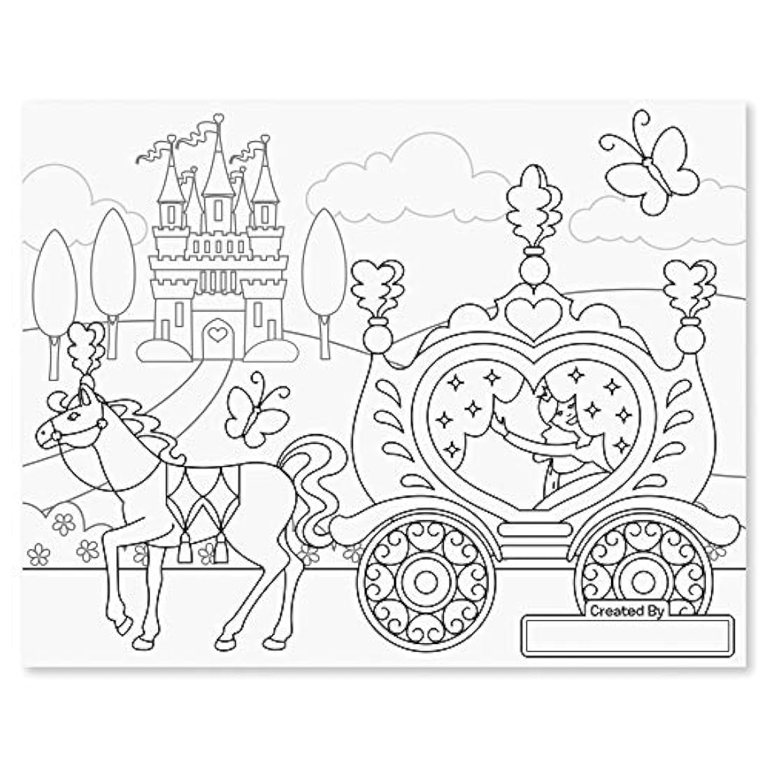 Melissa y Doug Almohadilla de princesa y hada tamaño jumbo