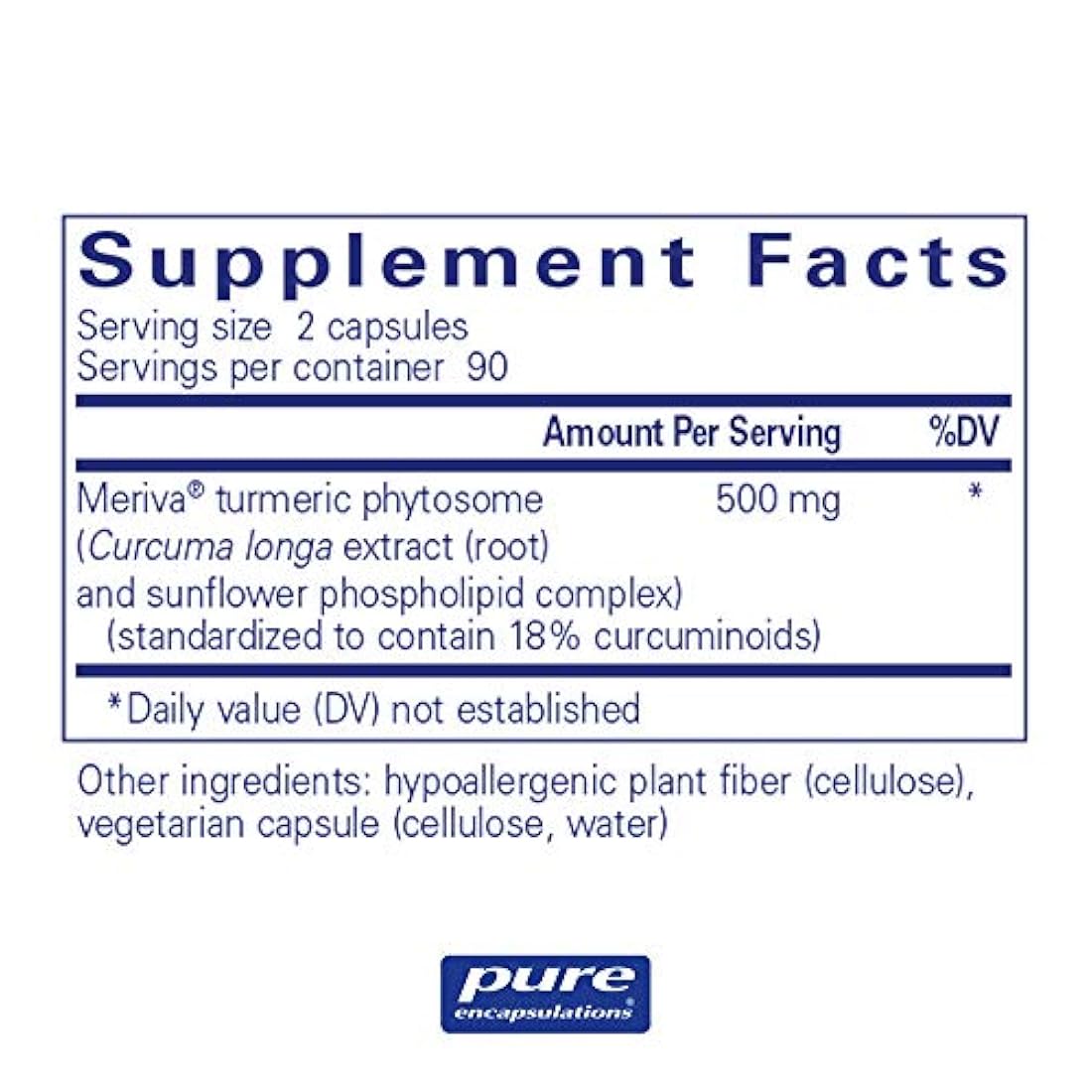 Cápsulas cúrcuma CurcumSorb de Pure Encapsulations,180 cáp