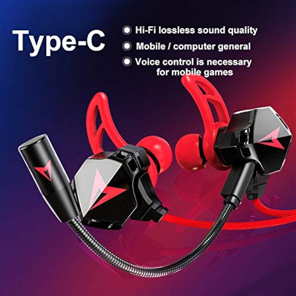 Auriculares de diadema portátiles tipo C con cable