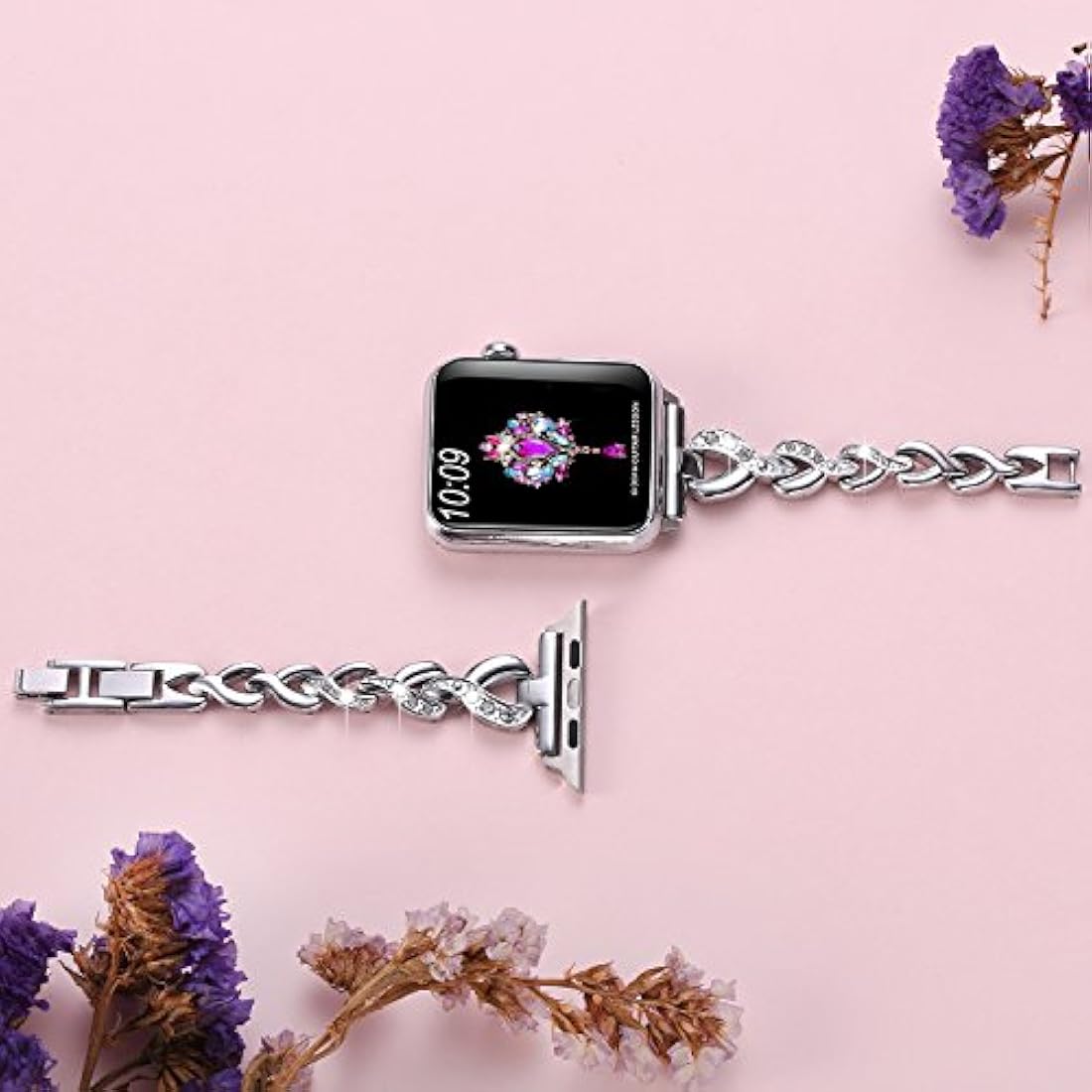 Sangaimei - Correa de repuesto de acero inoxidable cierre