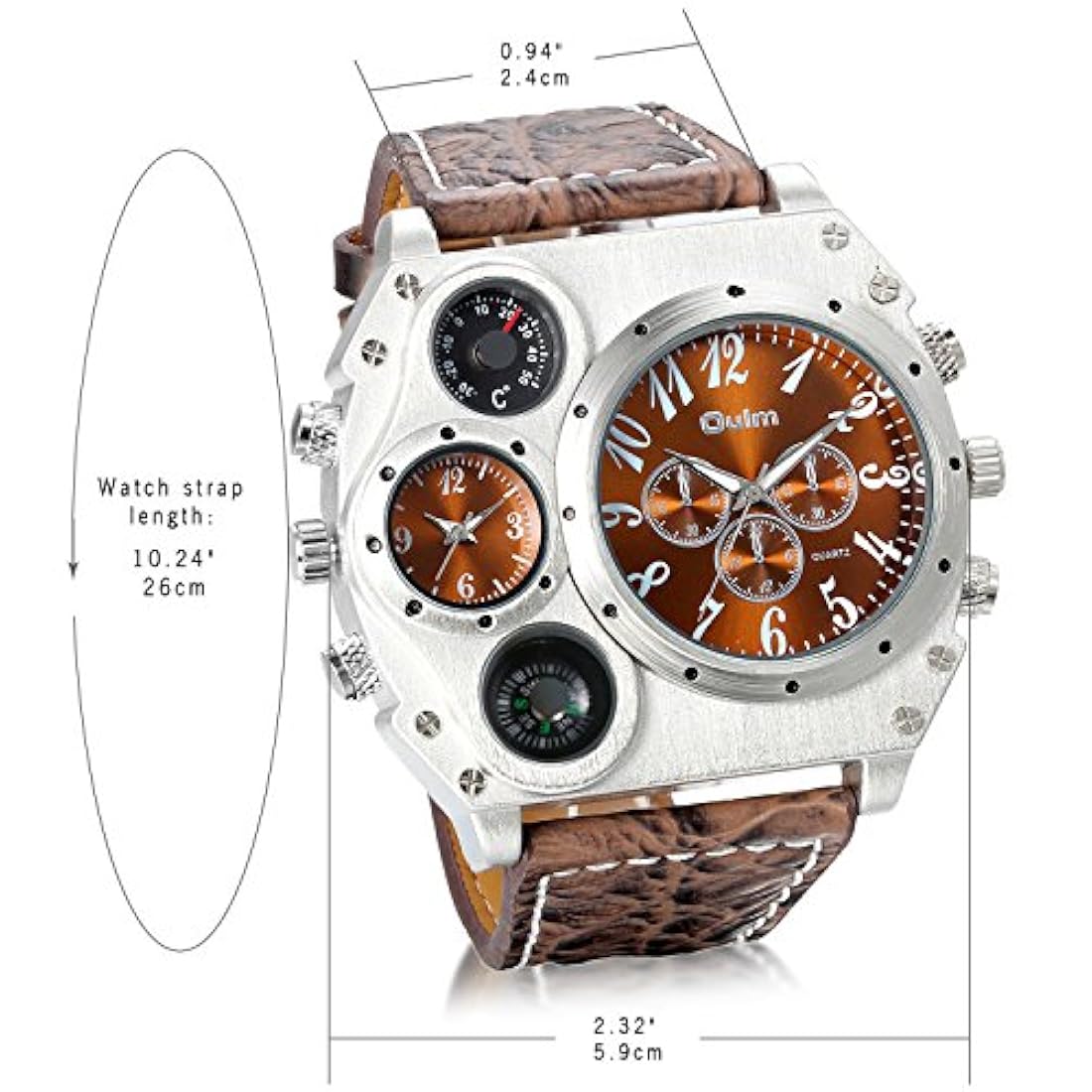 Reloj para hombre de gran tamaño Steampunk