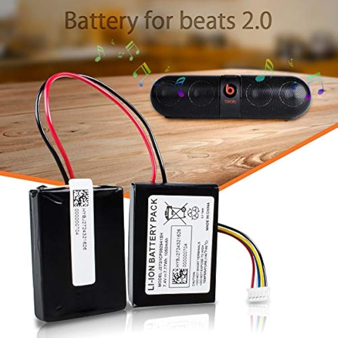 Beats Pill 2.0 Batería Kratax Batería de Reemplazo