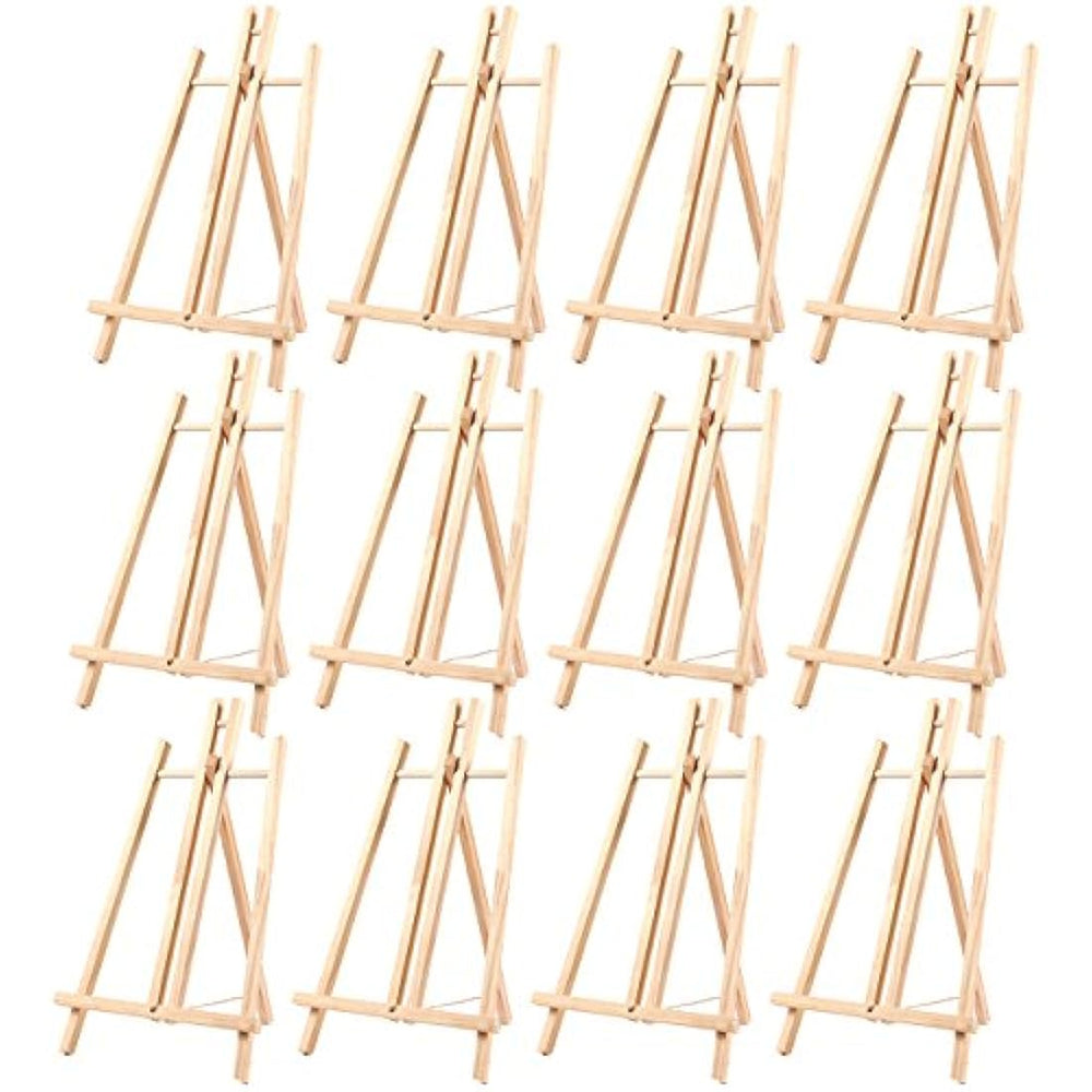 Paquete de 12 caballetes de mesa, caballete de madera,