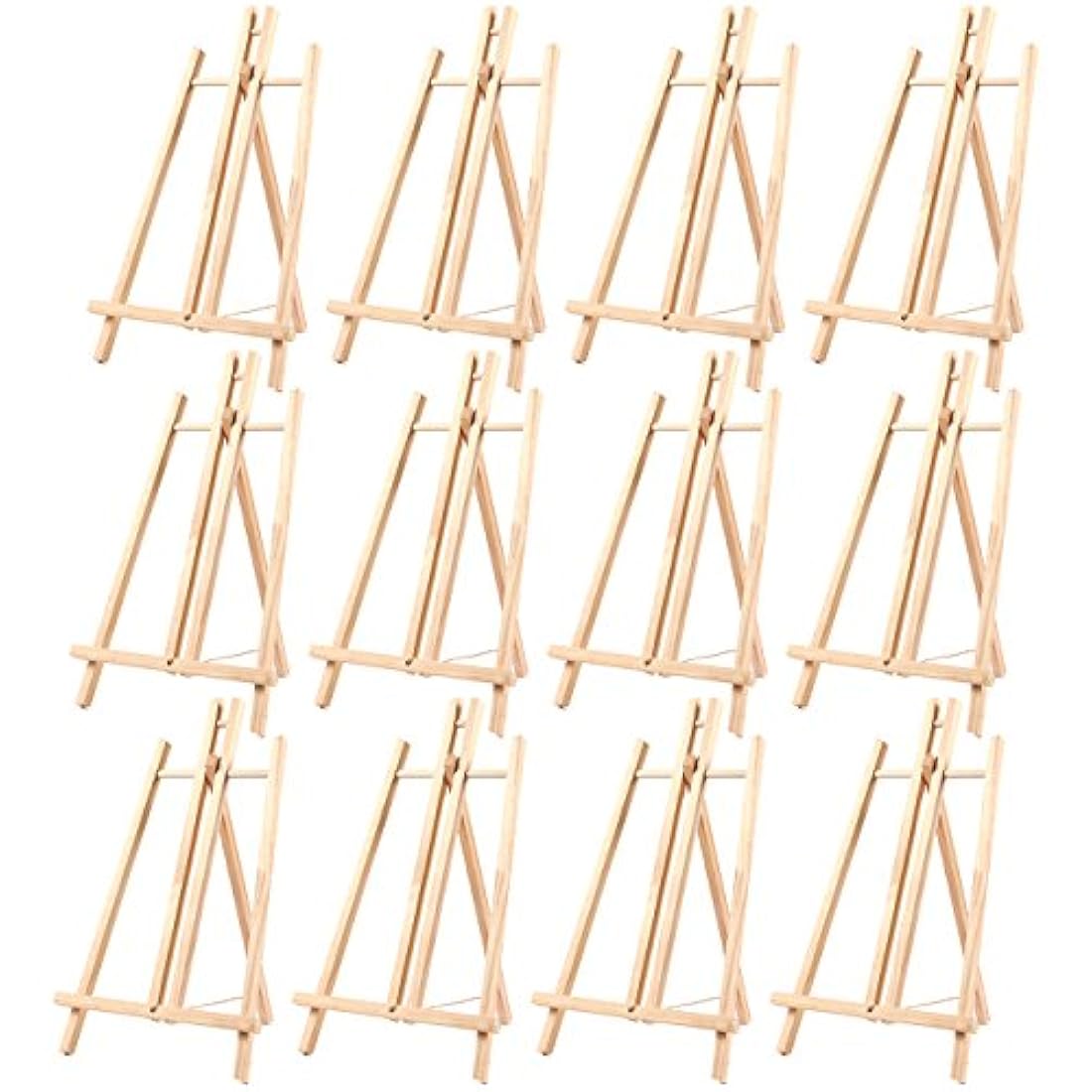 Paquete de 12 caballetes de mesa, caballete de madera,