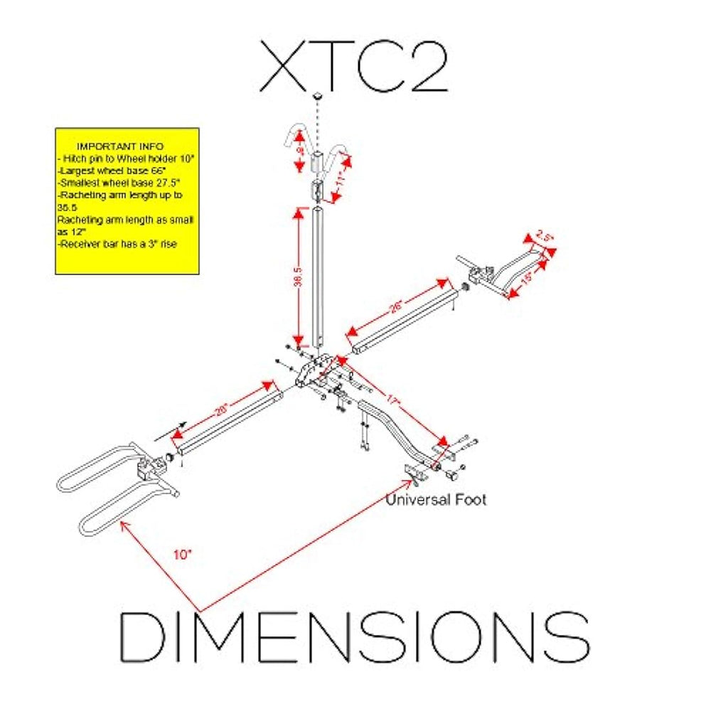 Swagman XTC Cross-Country enganche plegable 2 bicicletas