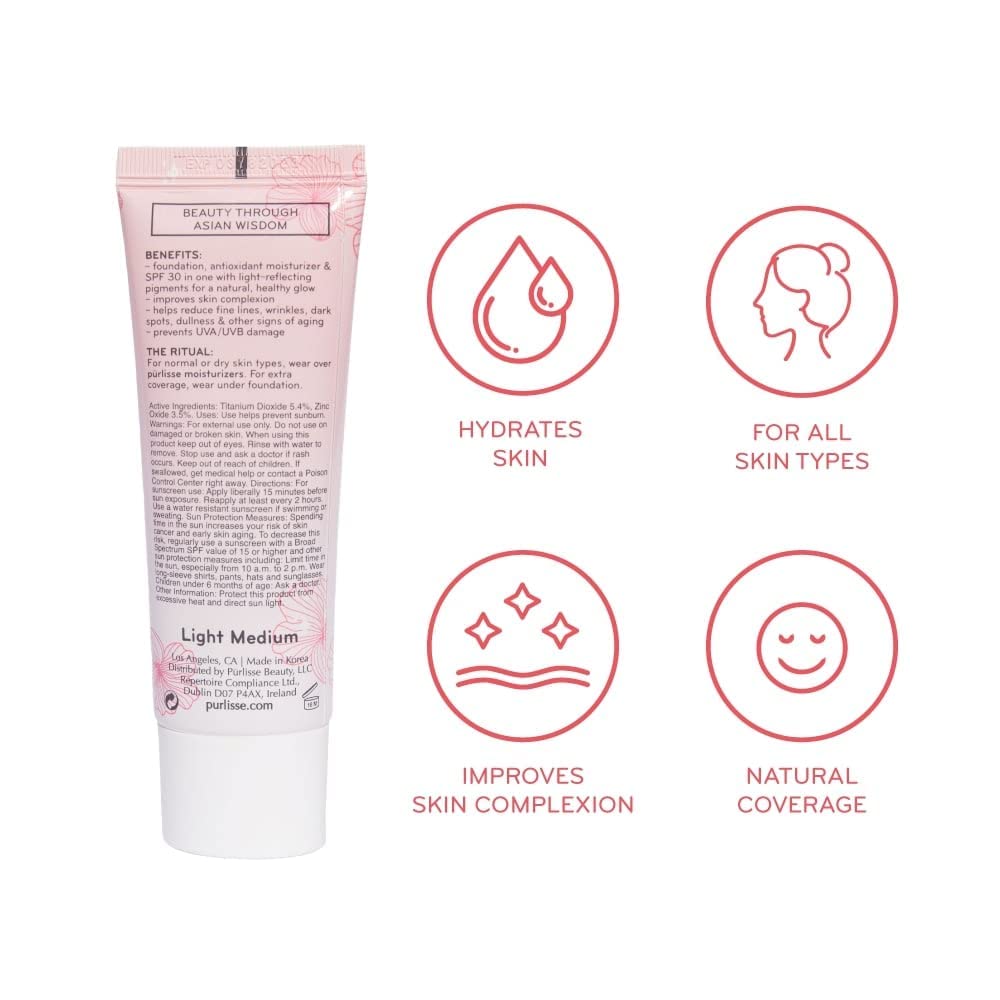 Crema BB Iluminadora y Hidratante con SPF30, Sin Parabenos