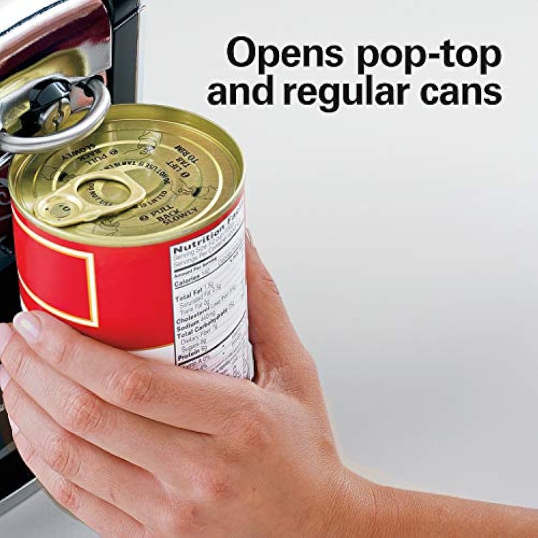 Abrelatas de tacto suave