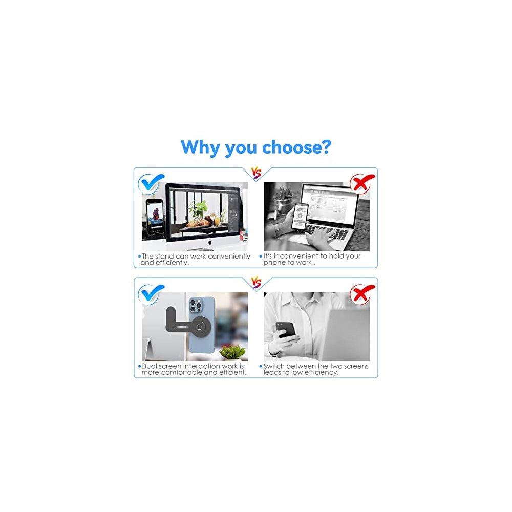 Bases o Soporte magnético de teléfono para portátil