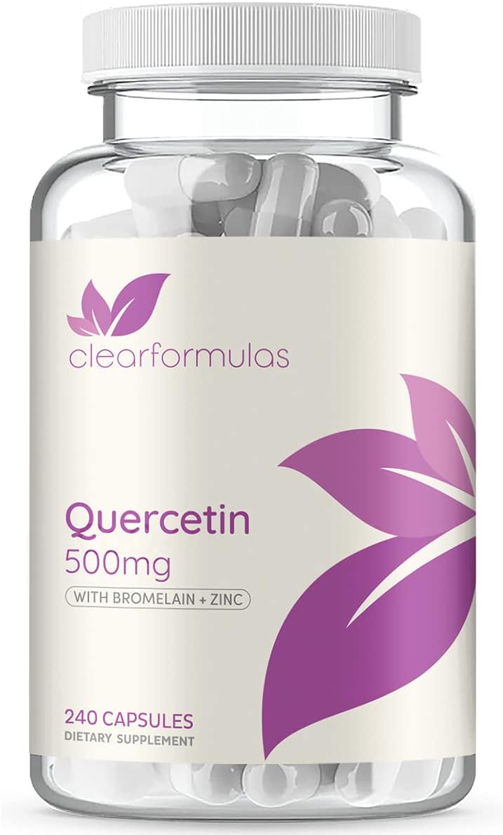 Quercetina 500mg con Bromelina y Zinc 240 Cápsulas Dihidrato