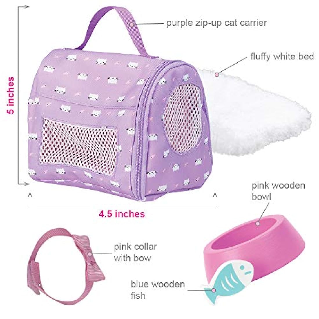 Adora Amazing Pets, Misty la gatita gris, 18