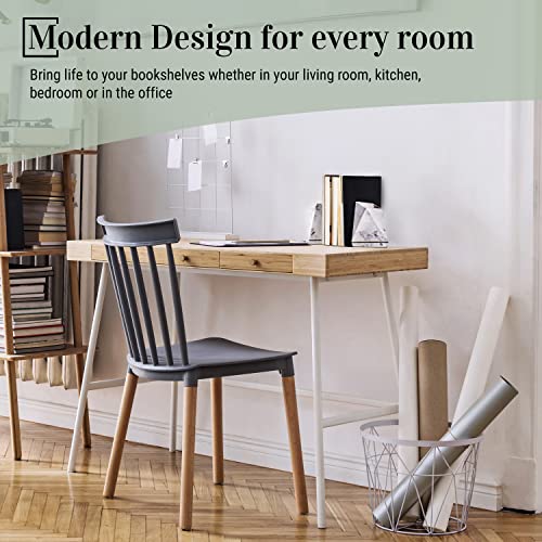 BDECOR Sujetalibros decorativos de estilo mármol