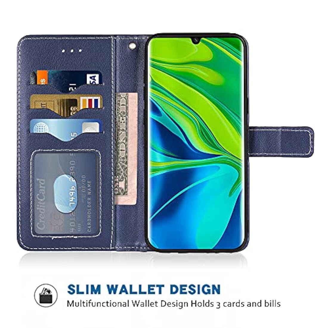 Fundas para celular Xiami Xiomis Xiome MiNote10 10Pro Azul