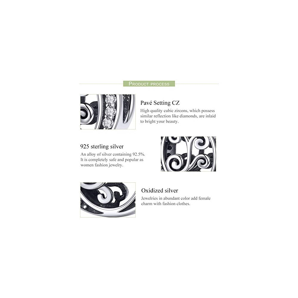 Dijes y Medallas de plata esterlina 925 con forma de letra