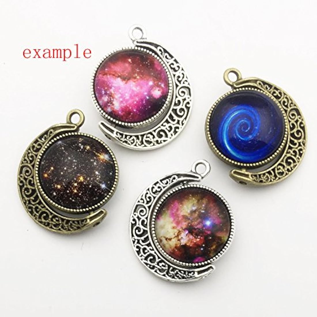 Rotación Doble Lado Redondo Bisel Colgante Bandejas Base Cabujón Ajustes Bandejas Colgante Blanks Joyería Haciendo DIY Resultados