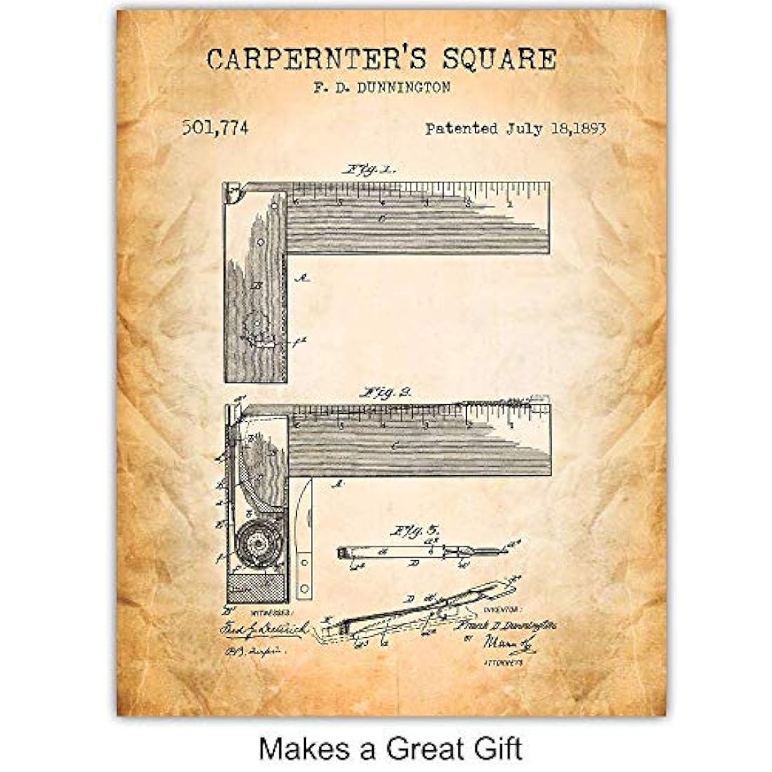 Conjunto de póster de arte de pared Decoración rústica 8x10