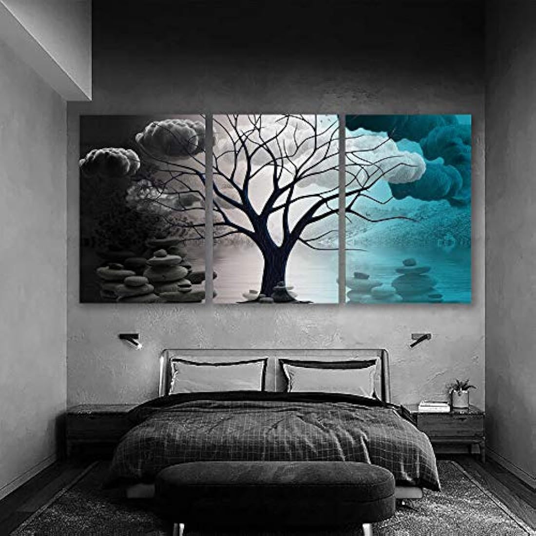 Wall26 - Lienzo decorativo para pared, diseño abstracto