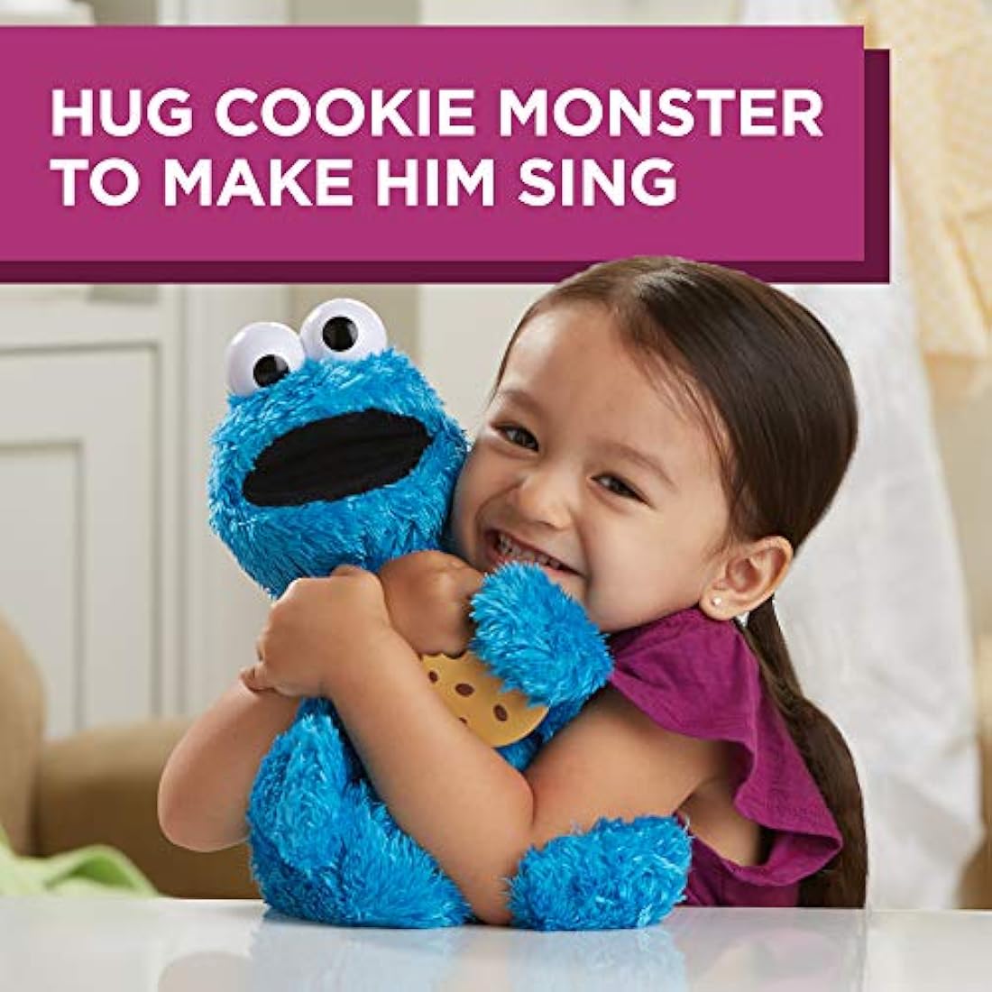 Peluche de monstruo de galletas de Sesame Street Feed Me
