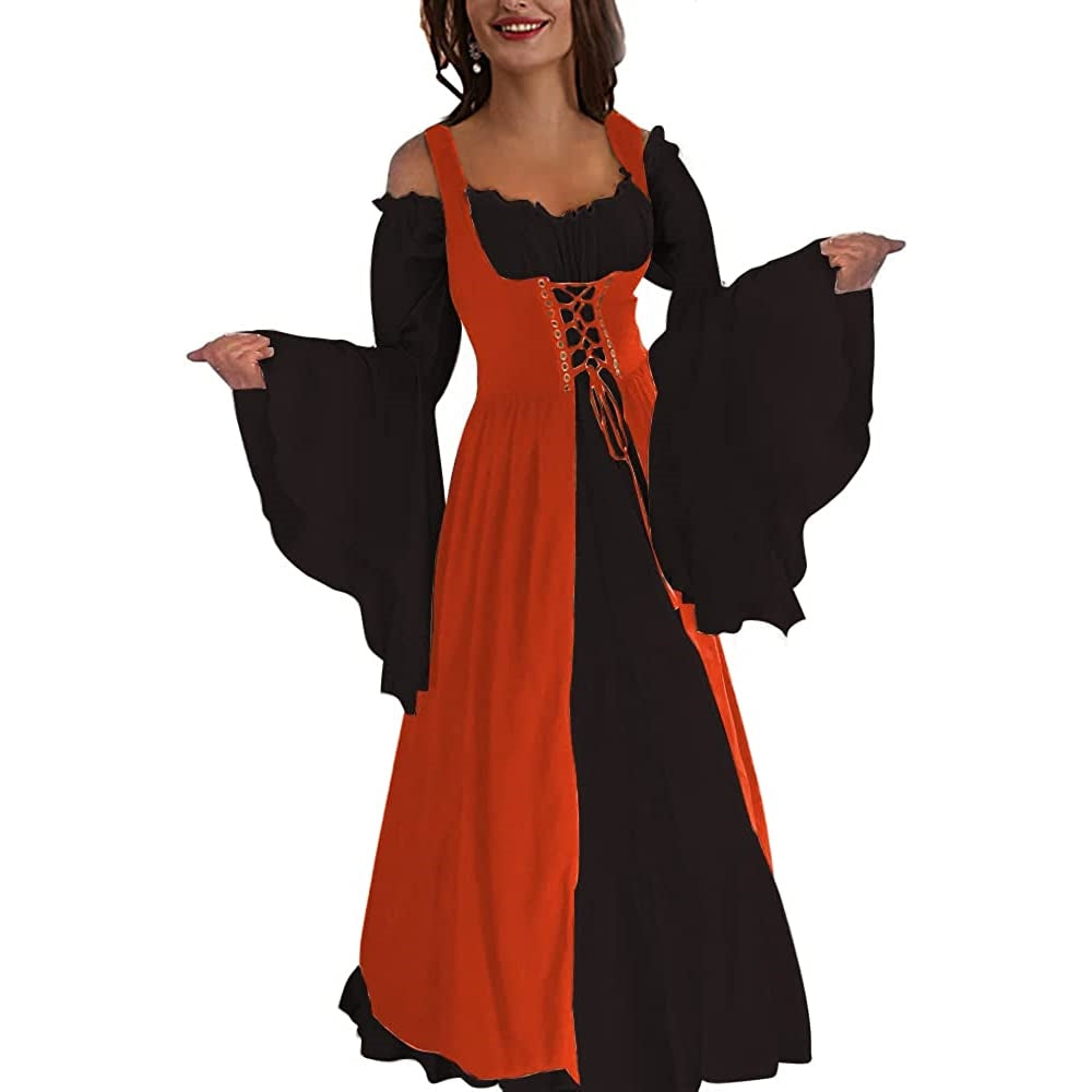 Disfraces de vestido tipo medieval rojo talla L