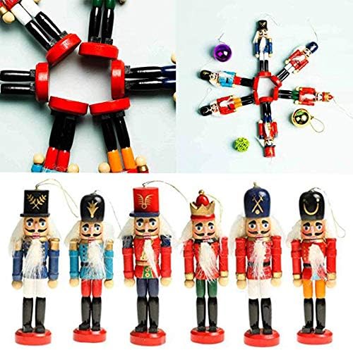 Adornos de Navidad Nutcracker BlueSpace, set de 5 para árbol