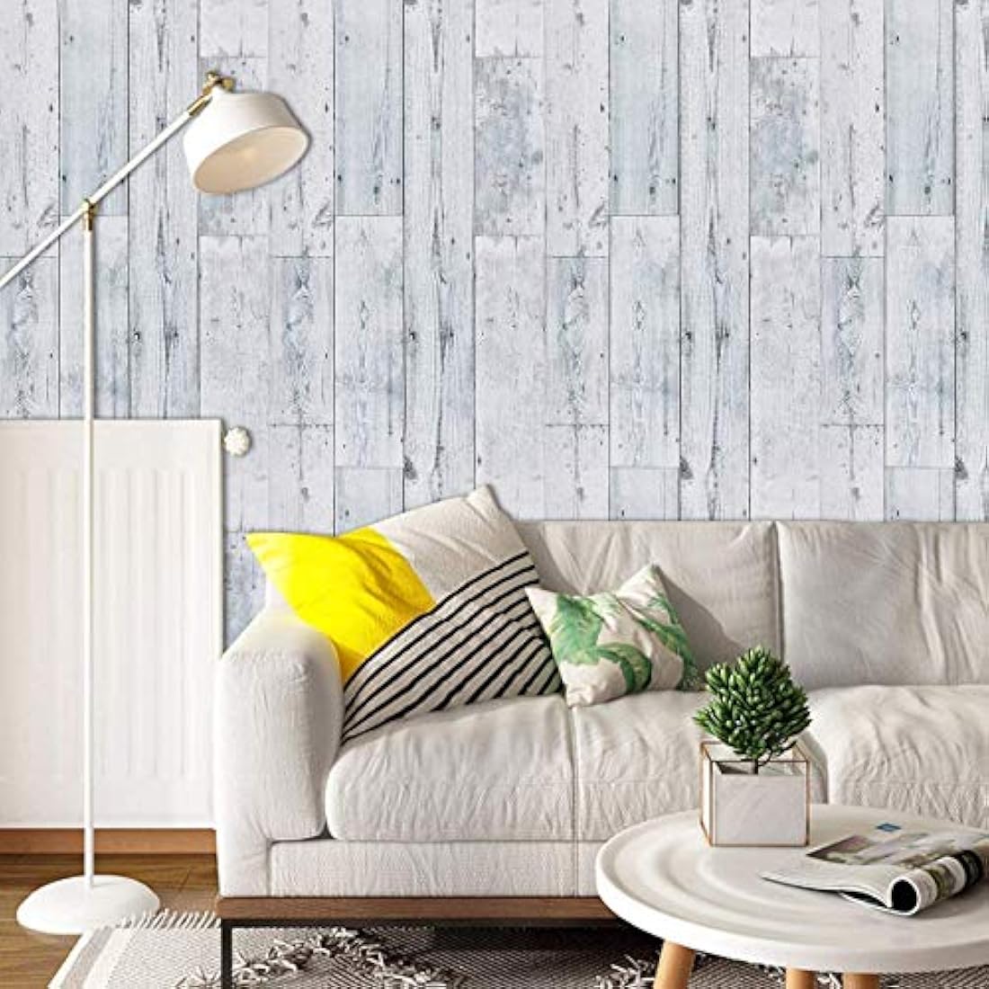 Papel pintado autoadhesivo tipo madera envejecida(16.0x23.8