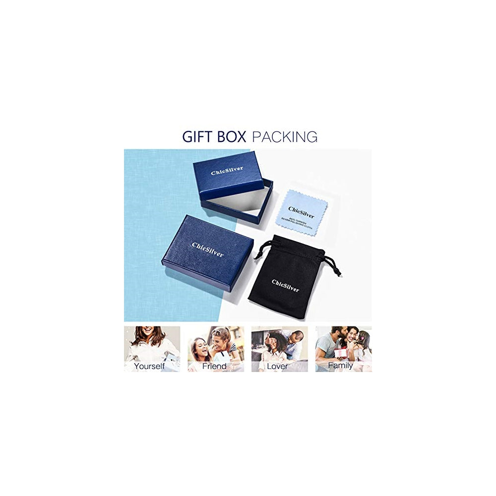 Aretes de tuerca de plata con diseño para mujeres