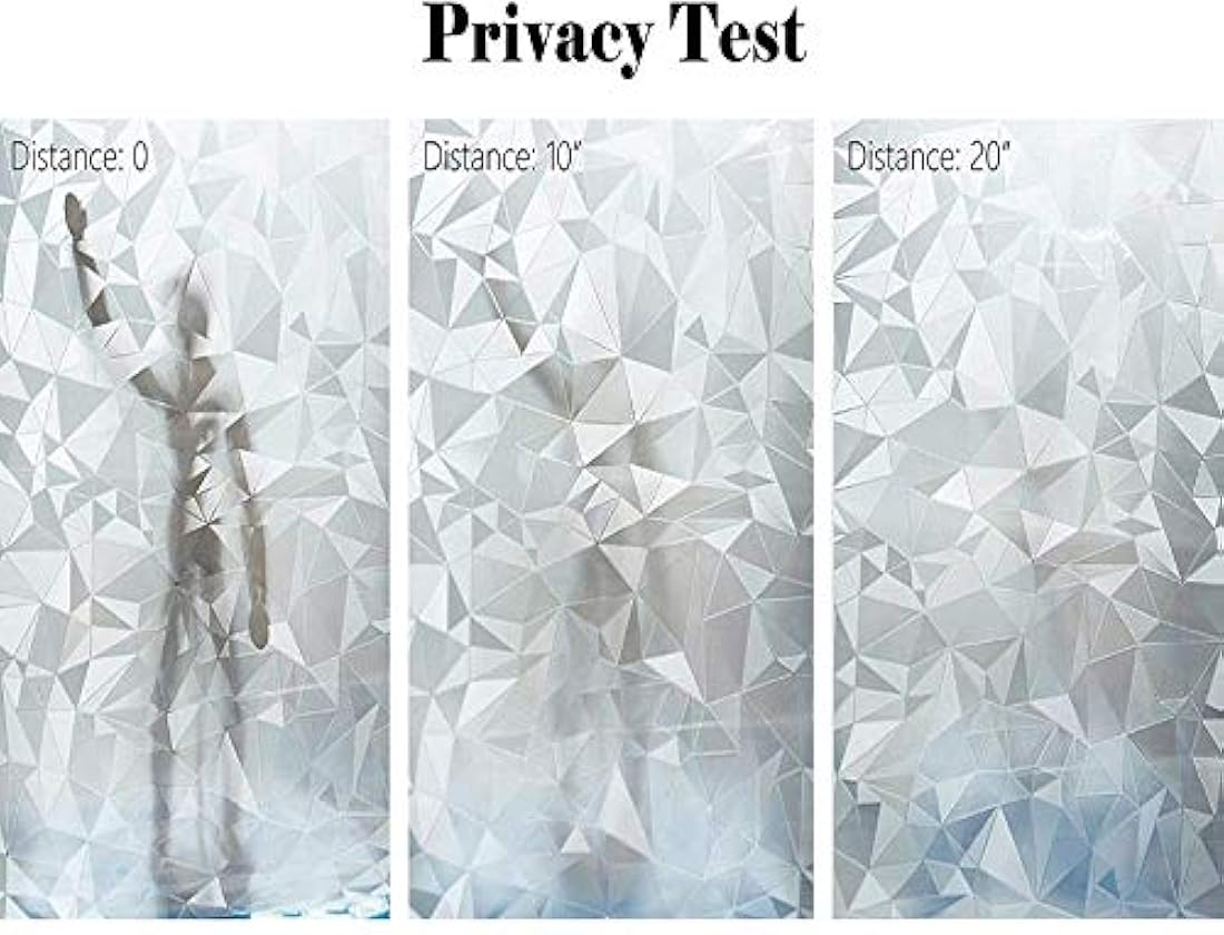 Calcomanía para vidrio de adhesión estática. Perfecta para cuartos de baño