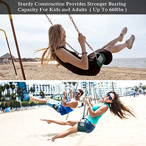 AGPTEK - Asiento oscilante para niños y adultos (30.4 x 5.9 x 0.3 in), color verde