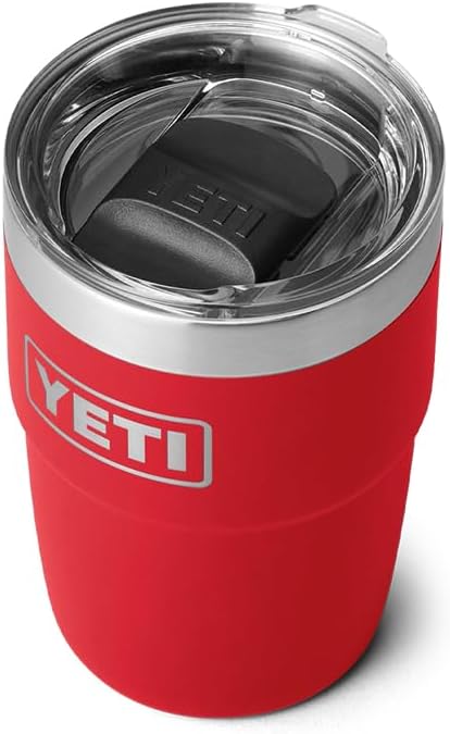 Taza apilable YETI de acero inoxidable, Rojo rescate
