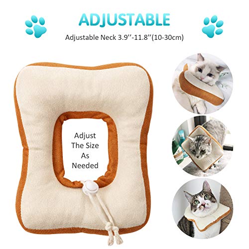 Frienda - Collar ajustable para gato, cuello redondo, cuello cónico, cuello ajustable, con borde suave para gatitos y gatos
