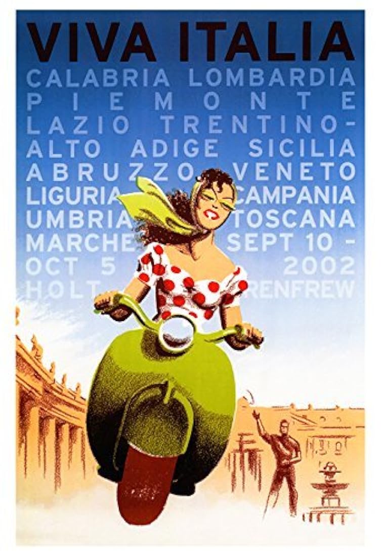 Cartel de Viva Italia, clásico Italiano Cartel de viaje