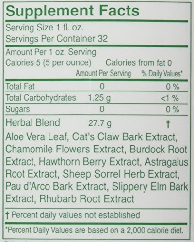 Suplemento dietético de aloe vera y hierbas 32 fl