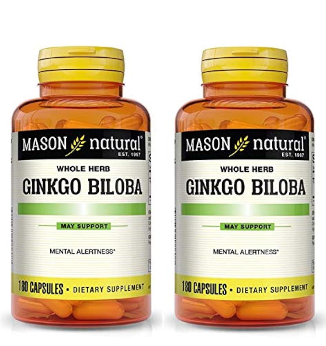 Mason Vitamins Ginkgo Biloba 500 mg 180 cápsulas de gelatina por