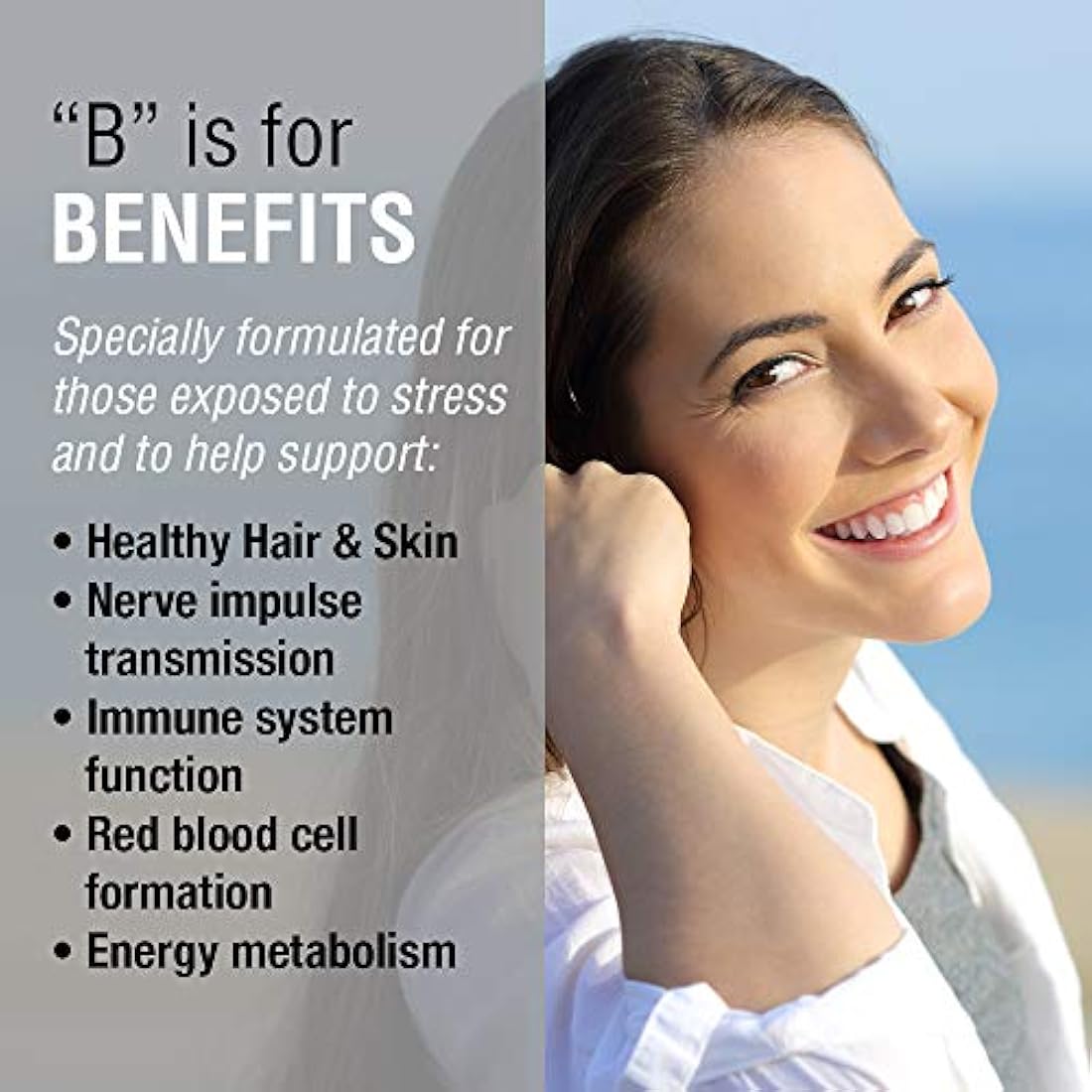 Vitamina B-Complex 250mg sabor natural a naranja