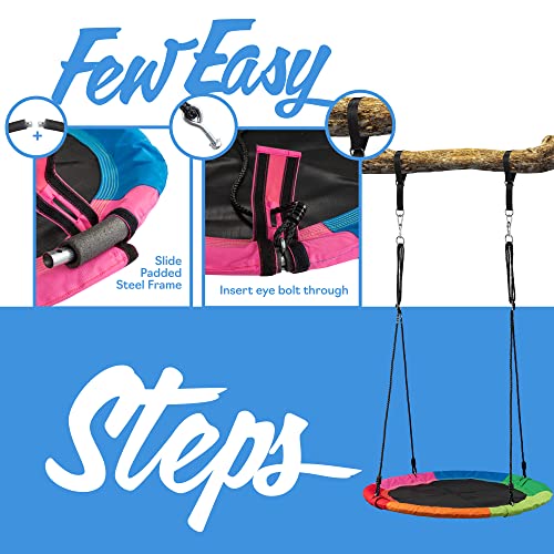 Columpio de árbol de platillo de 40 pulgadas