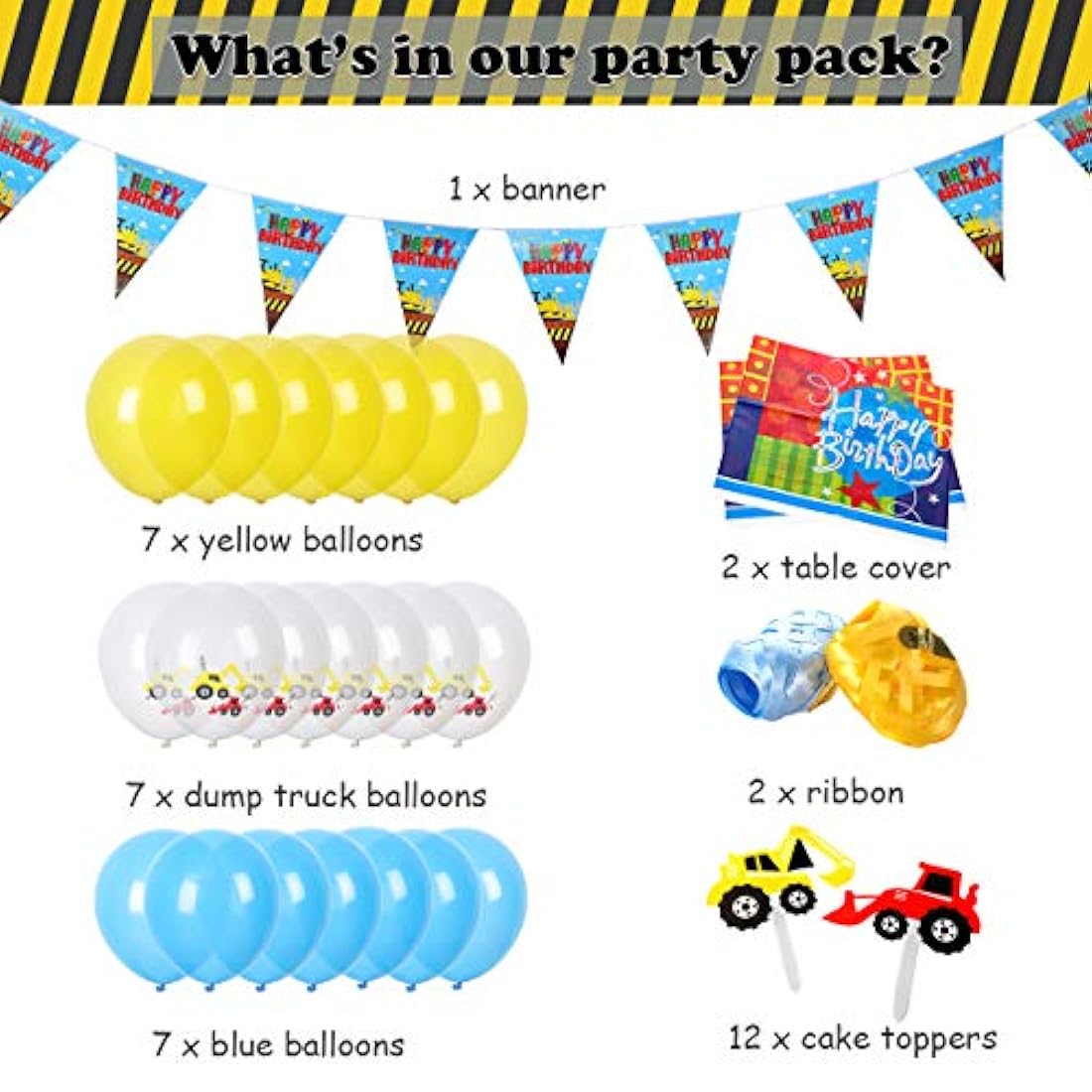 Juego de suministros para fiestas de cumpleaños para niños