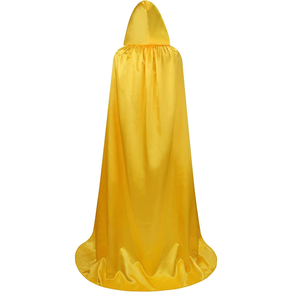 Disfraces de capa unisex con capucha amarillo talla
