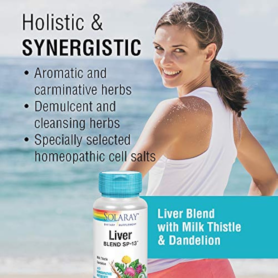 Solaray mezcla de hígado SP-13 Soporte saludable para hígado