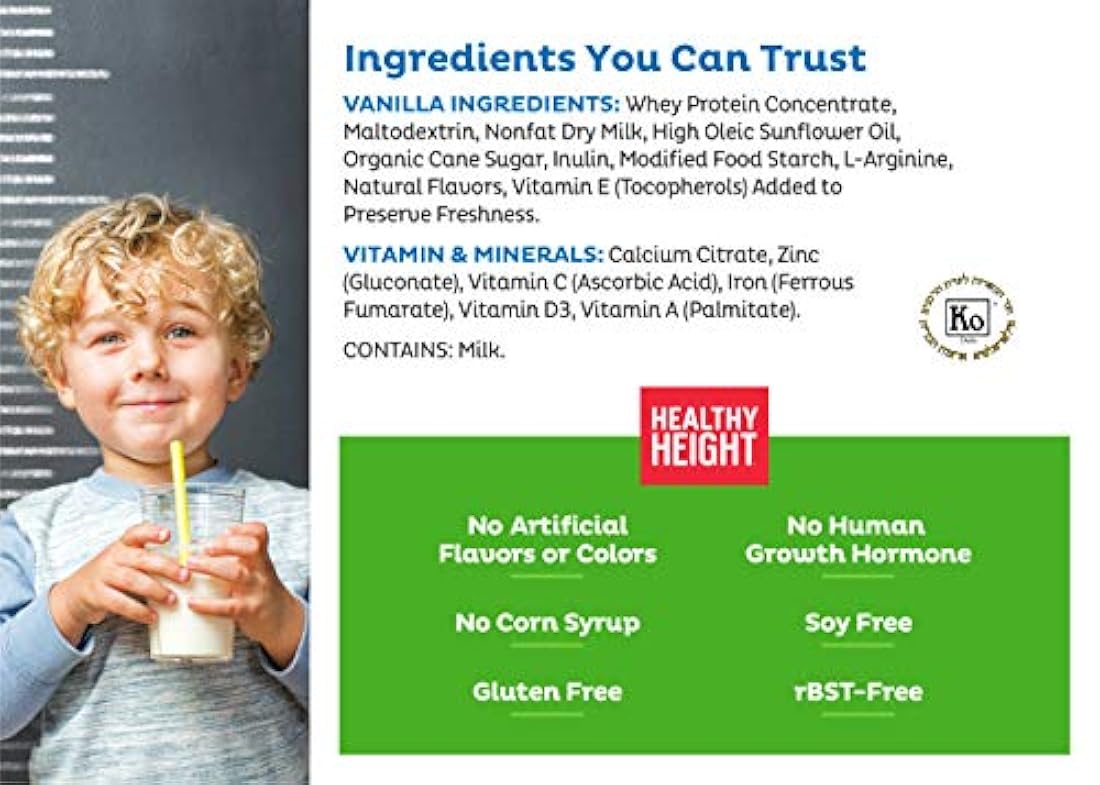 Mezcla de batidos nutricional de proteínas para niños