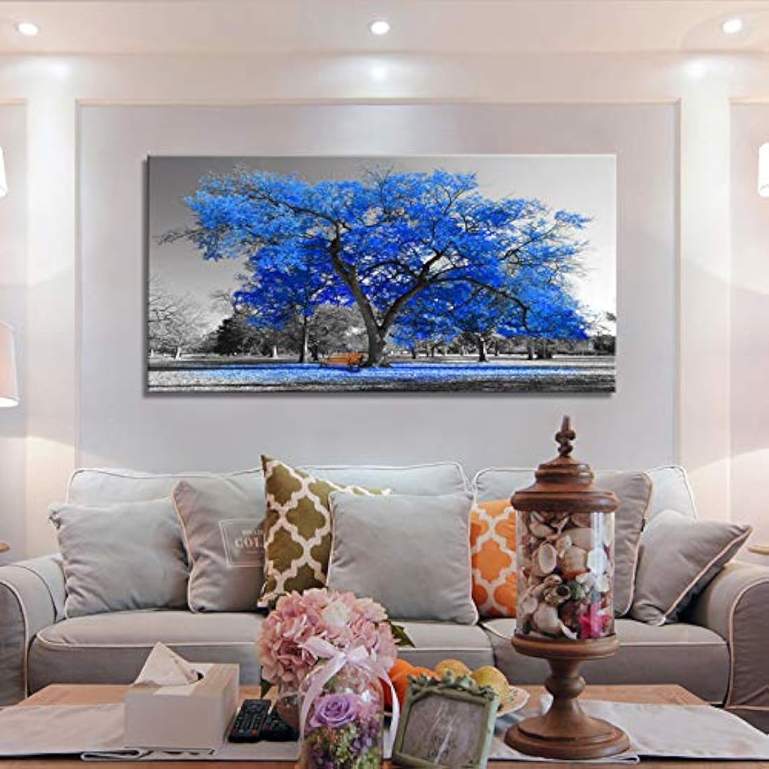 6 paneles de arte de pared de cola blanca de ciervo