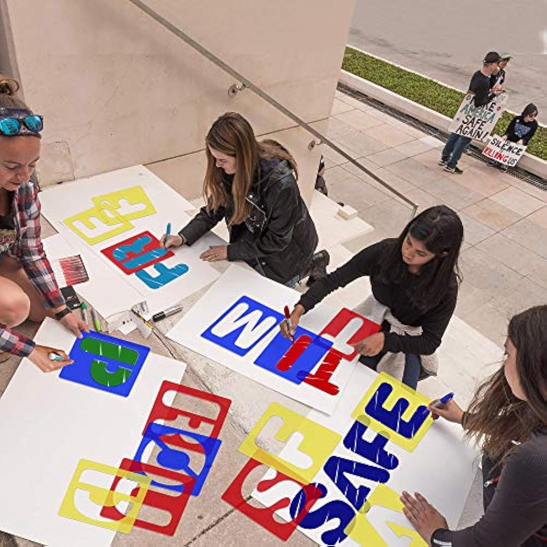 Juego de plantillas de letras del alfabeto de Karty