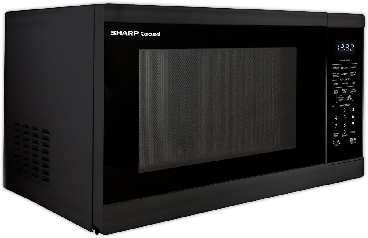 Horno Microondas Sharp SMC1461KB, 1.4 CuFt, 1100W, 12.4