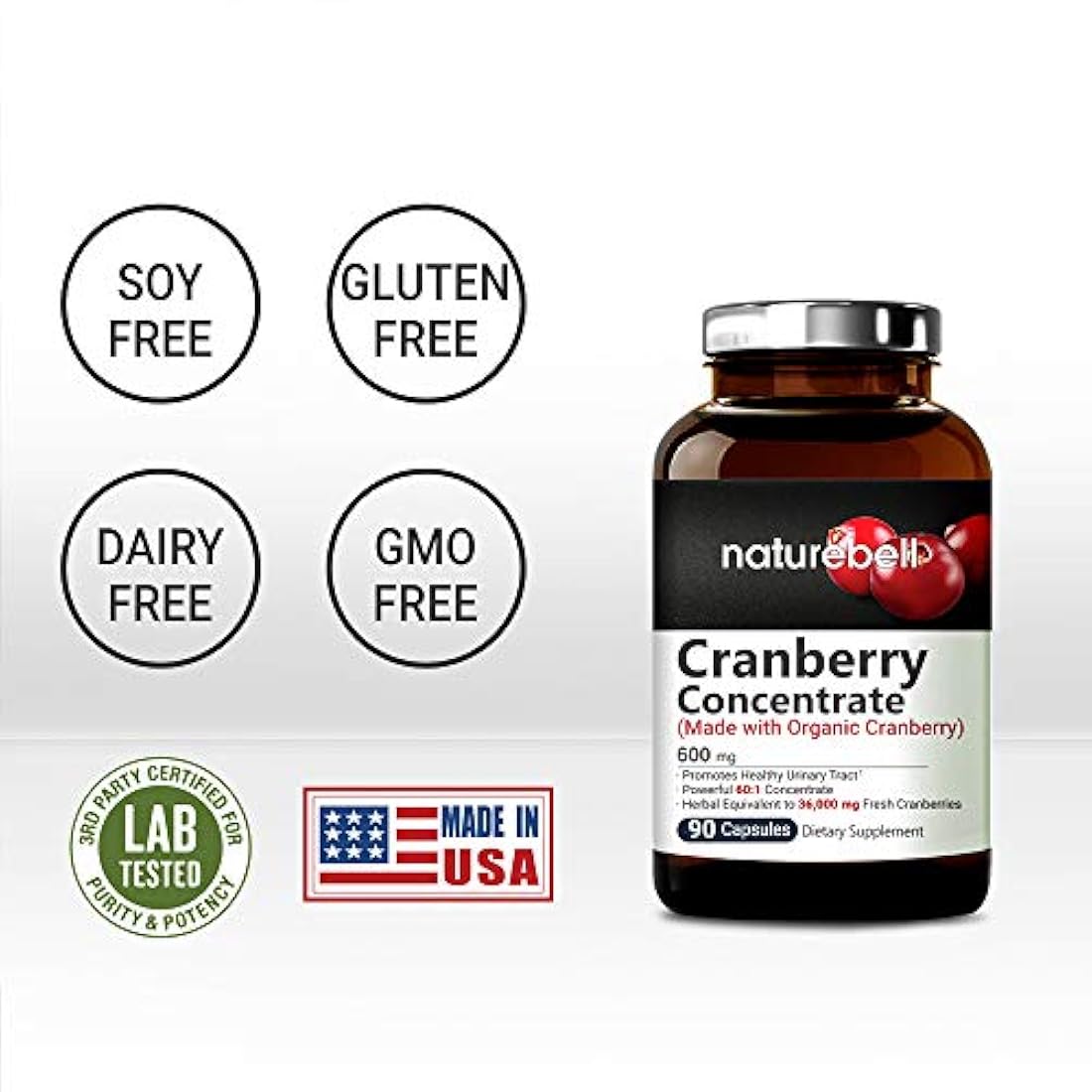 arándanos orgánicos concentrados de fruta entera 90 cápsulas