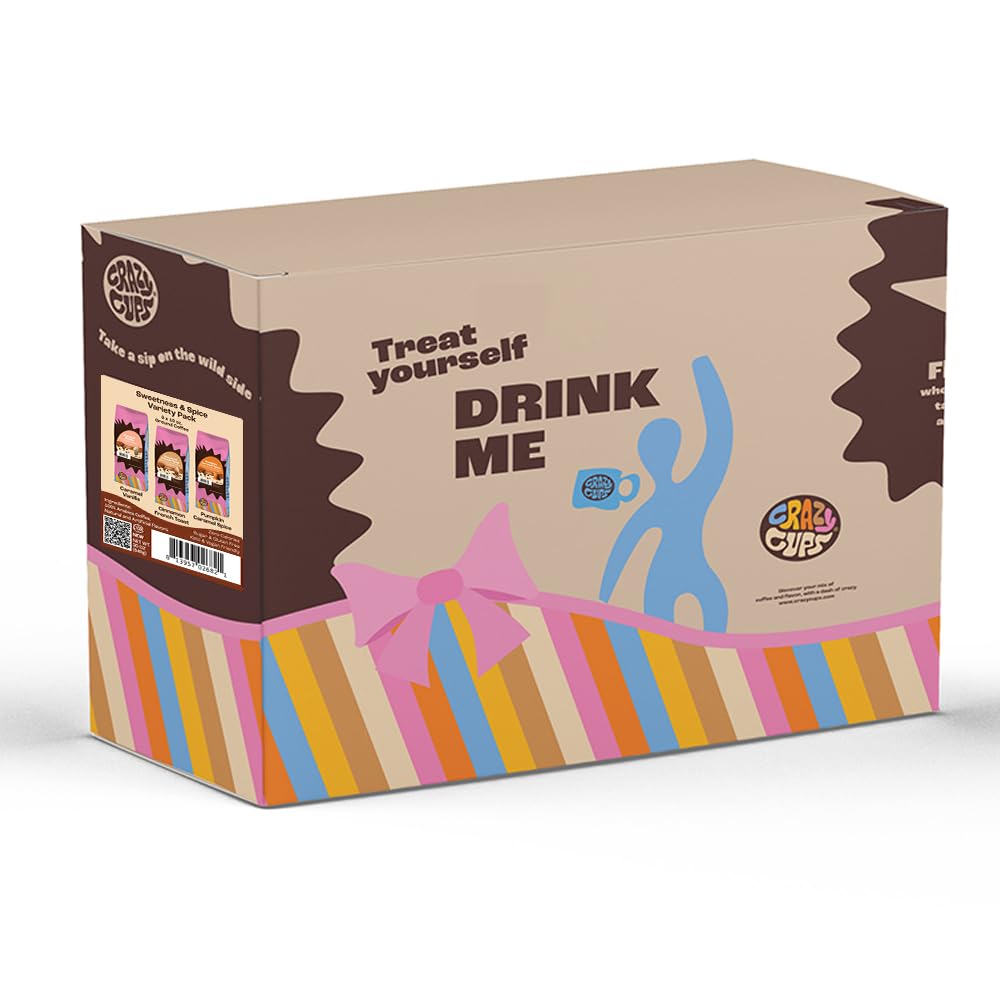 Café Molido Saborizado Crazy Cups, Pack Variedad 3, 10 oz