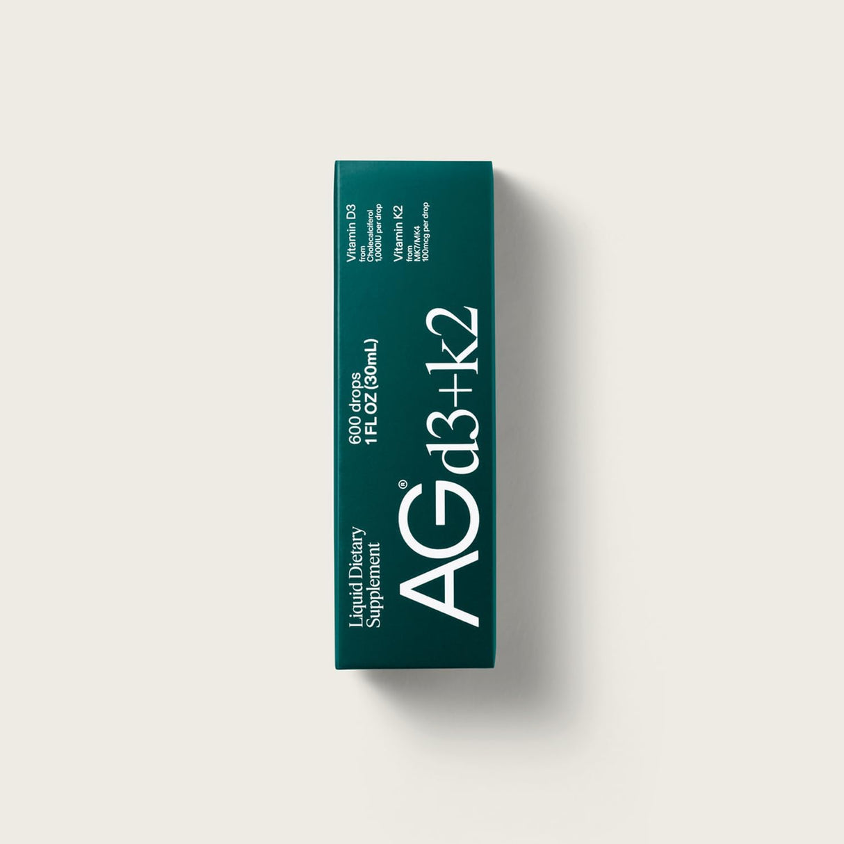 AG1 Vitamin D3 K2 gotas, 1000IU D3 y 100mcg K2, soporte óseo