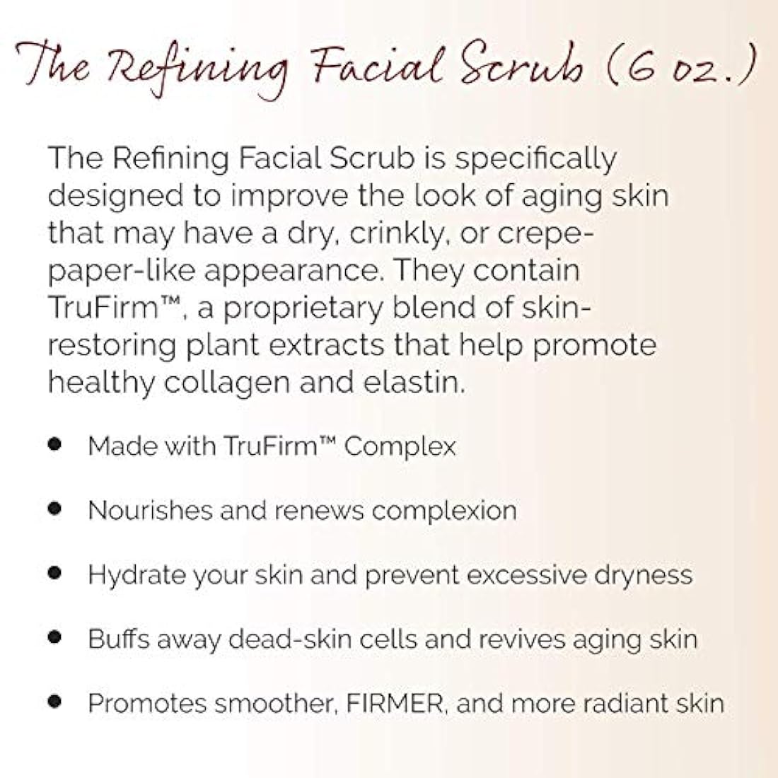 Crepe Erase - Exfoliante facial refinador - TruFirm Complex