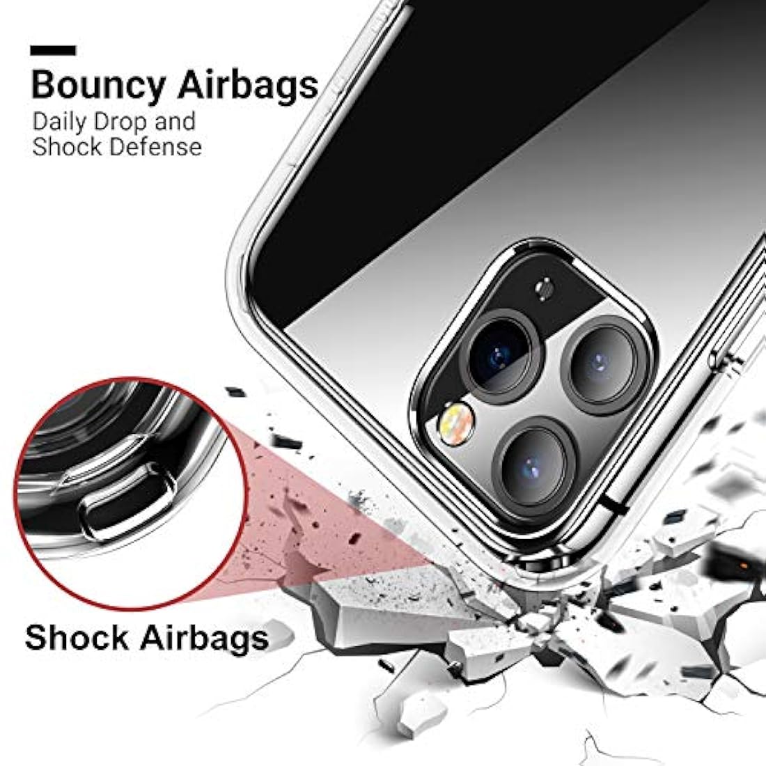 Funda para celular inteligente transparente