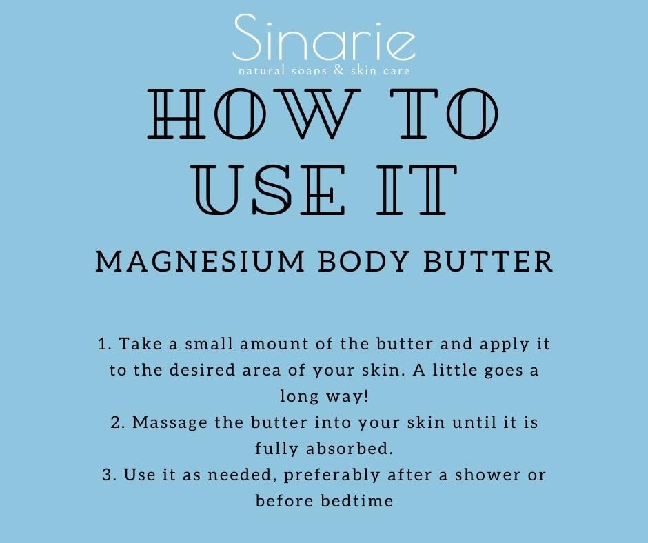 Manteca Corporal Emulsion de Magnesio con Manteca de Mango