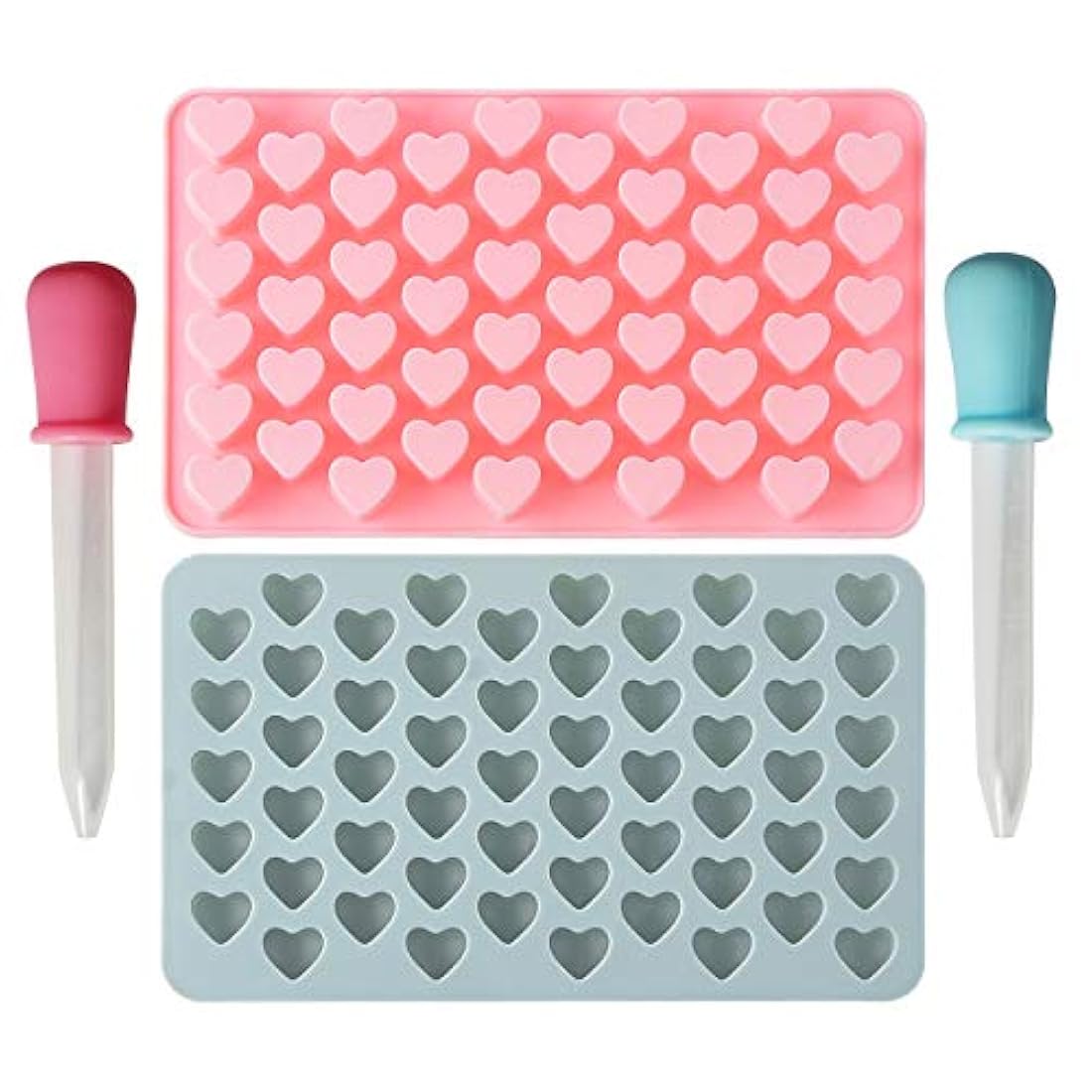 Verdental Mini moldes de silicona en forma de corazón Moldes